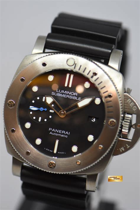 panerai submersible titanium price|Panerai luminor 1305.